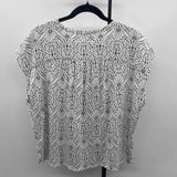 Loft Women's Size L Green fan Short Sleeve Shirt
