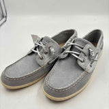 Sperry Women's Shoe Size 8 Gray Shimmer Casual Shoes