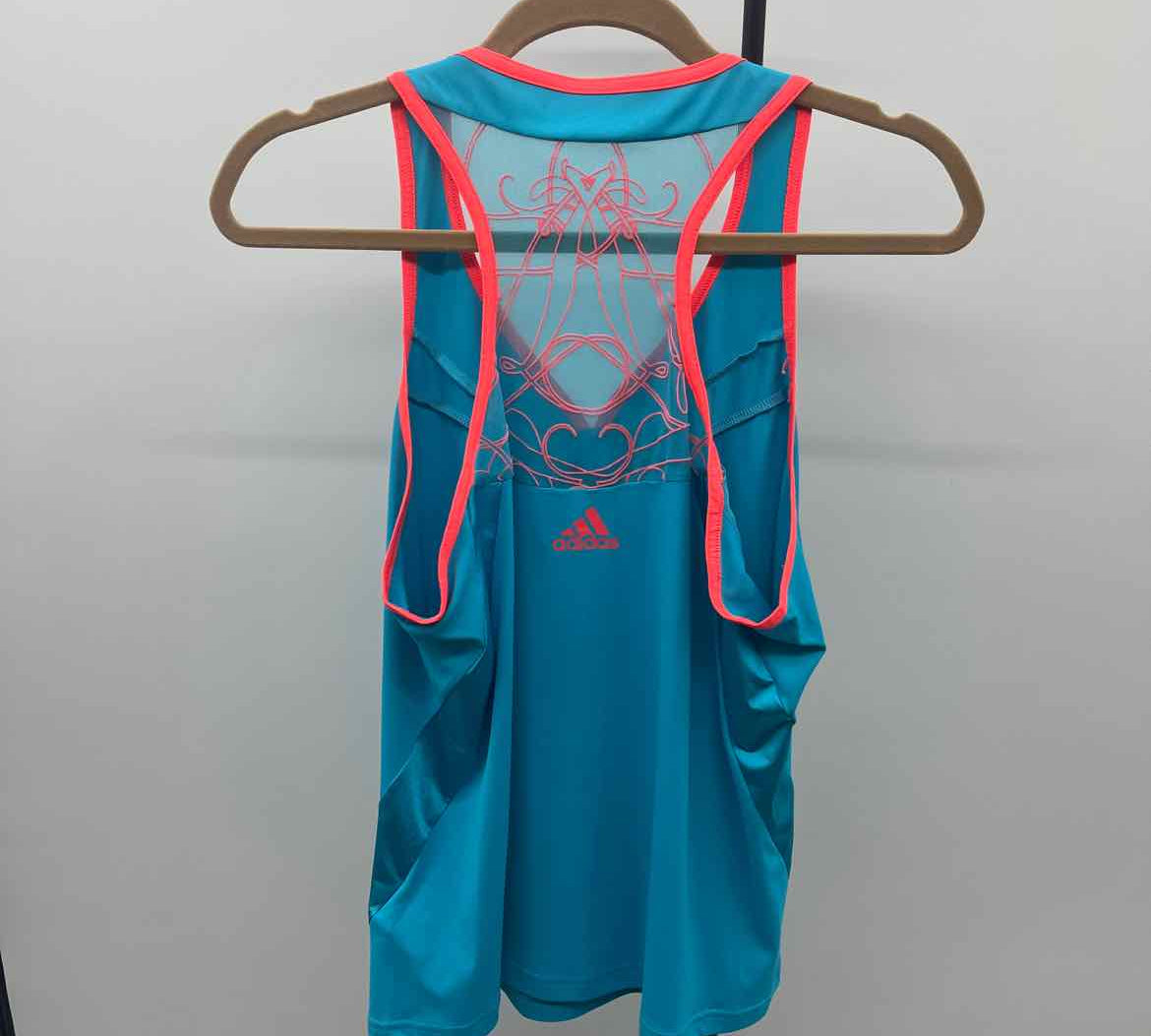 Adidas Women's Size L Blue Solid Tank