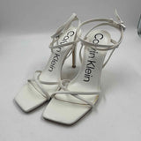 Calvin Klein Women's Shoe Size 8 White Solid Heels