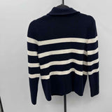 Talbots Women's Size M Navy Stripe Jacket