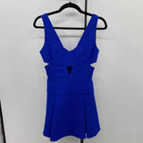 BCBG Women's Size 0 Royal Blue Solid Dress