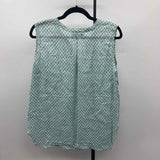 Gap Women's Size XL Green Floral Sleeveless Shirt