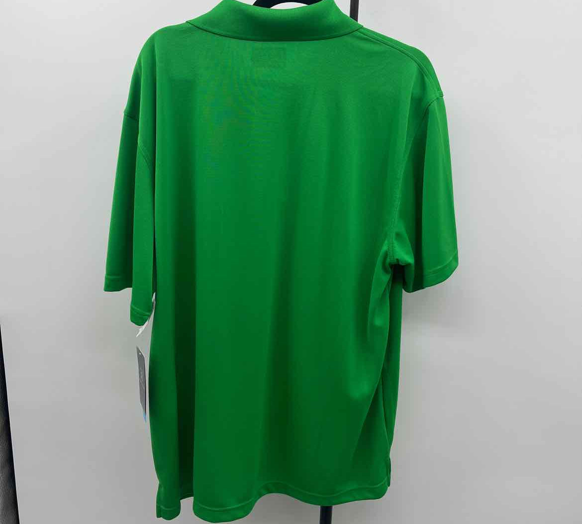 PGA tour Men's Size XL Green Solid New with Tags Short Sleeve Shirt