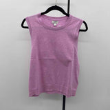 J Crew Women's Size L Lavender Heathered Sleeveless Shirt