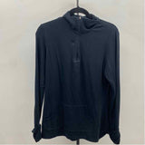 Cuddl Duds Women's Size L Black Solid Long Sleeve Shirt
