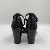 Christian Siriano Women's Shoe Size 7 Black Embossed Heels