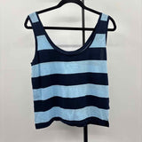 J Crew Women's Size M Blue Stripe Tank