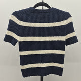 Madewell Junior's Size XS Navy Stripe Sweater