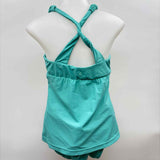 Prana Women's Size L Aqua Solid Swimsuit