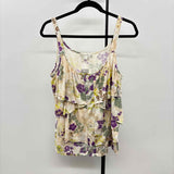 French Laundry Women's Size XL Beige Floral Tank