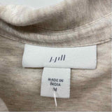 JJill Women's Size M Oatmeal Heathered Long Sleeve Shirt