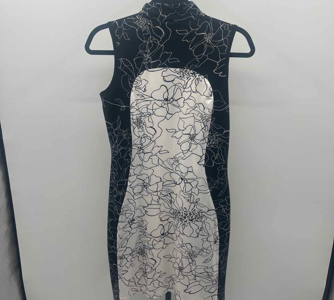 Tail Women's Size 6 Black Floral Dress