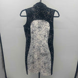 Tail Women's Size 6 Black Floral Dress