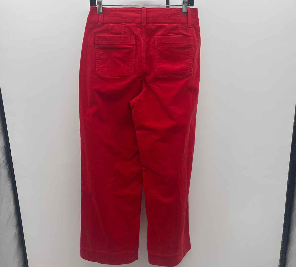 Talbots Women's Size 4 Red Corduroy Pants