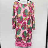 Pappagallo Women's Size 16 Pink Leaf Dress