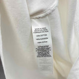Chico's Women's Size S White Solid Short Sleeve Shirt