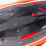 Interior BRAUN BUFFEL Quilted Red Leather Medium Baguette Shoulder Purse