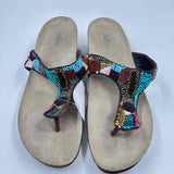 Rialto Women's Shoe Size 10 Brown Beaded Sandals