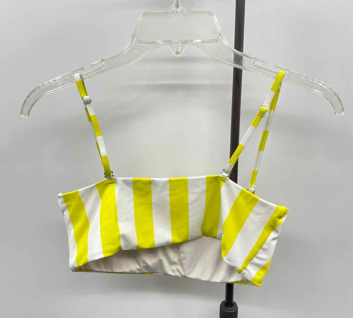 demi Women's Size M Yellow Stripe Swimsuit - Separate