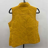 Coldwater Creek Women's Size SP Mustard Yellow Textured Vest