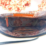 Interior HOBO Pebble Black Leather FERN Zip-Flap Crossbody Purse