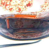 Interior HOBO Pebble Black Leather FERN Zip-Flap Crossbody Purse