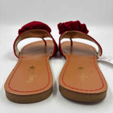 Sunny Feet Women's Shoe Size 8.5 Red Floral Sandals