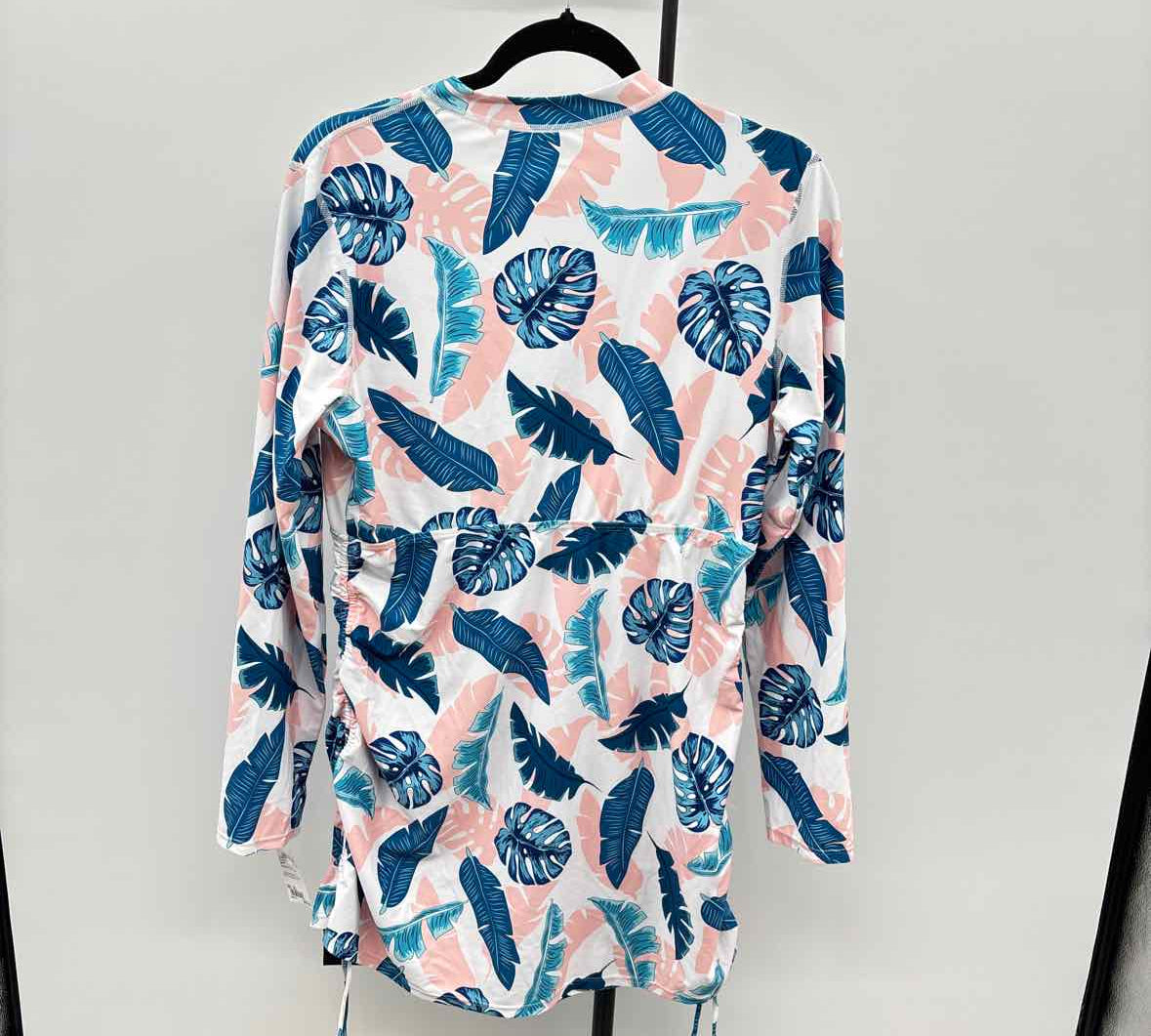 DACI Women's Size XL Blue Leaf Coverup