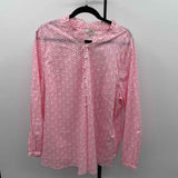 Talbots Women's Size 2X Pink fan Long Sleeve Shirt
