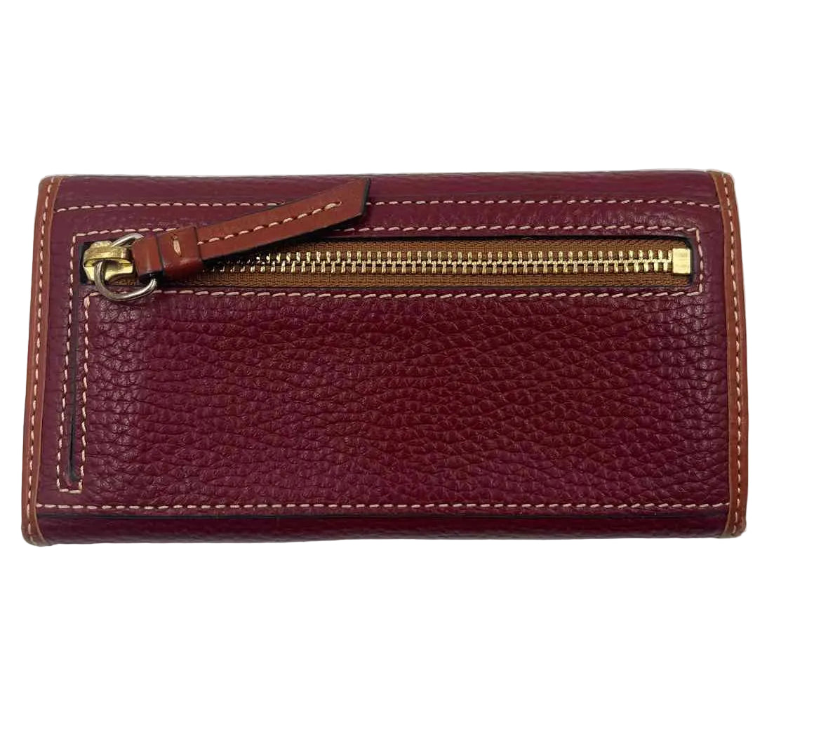 Dooney & Bourke Women's Red Luxe pebbled Wallet