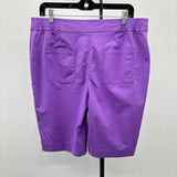 Chico's Women's Size 10S Purple Solid Shorts