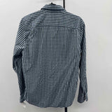 Abercrombie & Finch Men's Size M Navy Checkered Long Sleeve Shirt