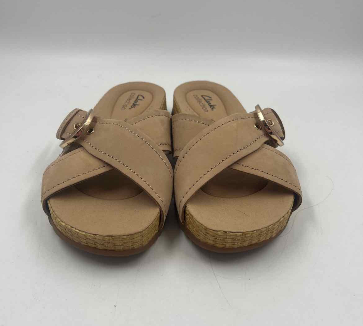 Clarks Women's Shoe Size 6 Tan Solid Flats