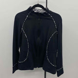 Chico's Women's Size M Black Zebra Jacket