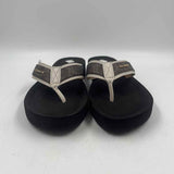 Coach Women's Shoe Size 8.5 Brown Textured Flip Flops