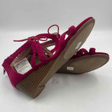 Akira Women's Shoe Size 7.5 Fuschia Textured Sandals