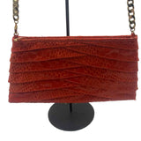 INGE CHRISTOPHER Textured Vegan Leather Crossbody w/Chain Strap