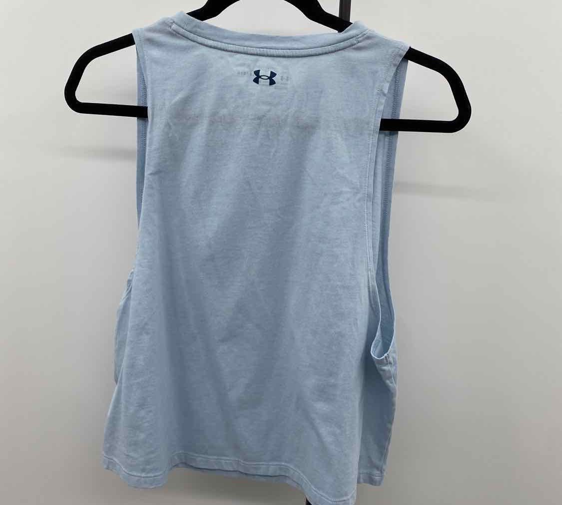 Under Armour Women's Size L Light Blue Solid Sleeveless Shirt