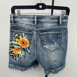 Tribal Jeans Women's Size 2 Blue Distressed Shorts