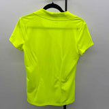 Nike Golf Women's Size M Neon Yellow Solid Short Sleeve Shirt