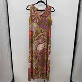 Chico's Women's Size 8 Tan Leaf Dress