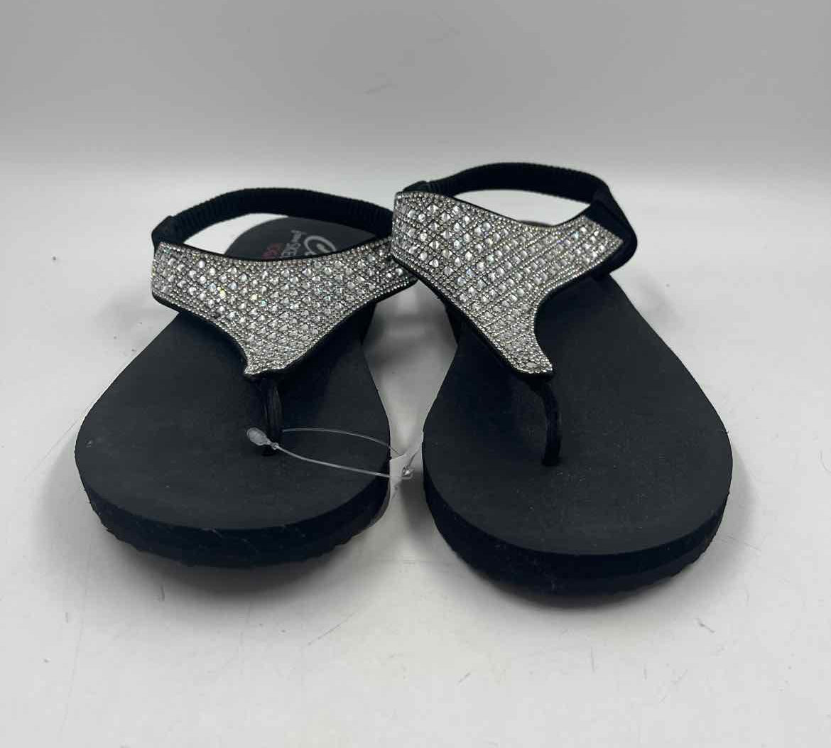 Skechers Women's Shoe Size 9 Black Rhinestones Sandals
