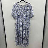 The Get Women's Size 20 Blue Animal Print Dress