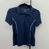 Reebok Women's Size M Navy Solid Short Sleeve Shirt