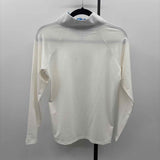 Duffield Lane Women's Size S White Solid Long Sleeve Shirt