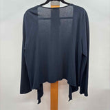 purejill Women's Size L Navy Solid Cardigan