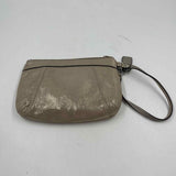 Coach Women's Taupe Luxe Shimmer Wristlet