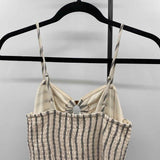 Versona Women's Size 2 Beige Stripe Dress