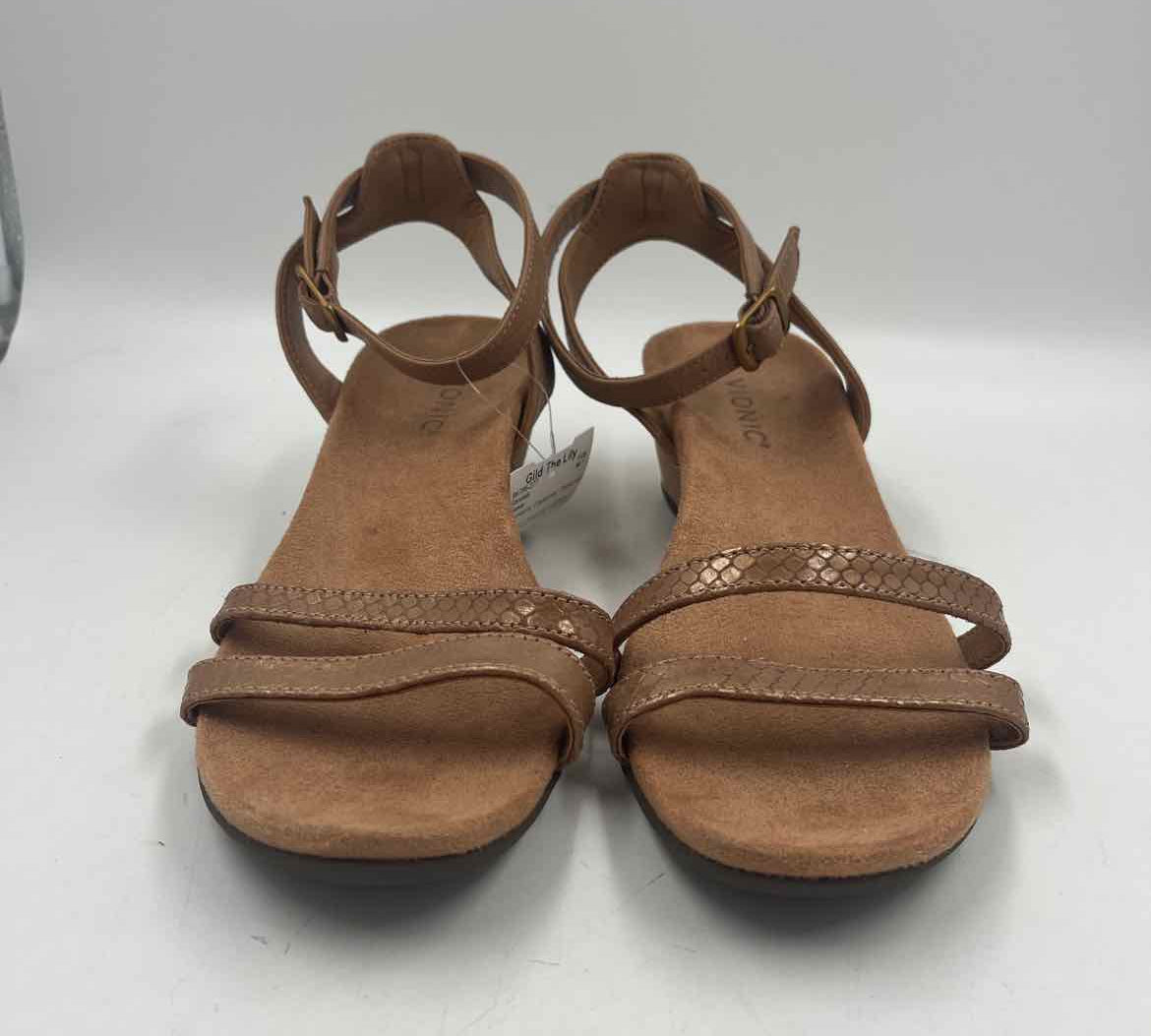 vionic Women's Shoe Size 9 Caramel Textured Sandals